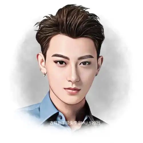 古月剑原创手绘头像欣赏黄子韬