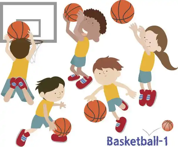 几何形状,跳投,篮球运动员,折纸工艺,运动正版矢量图素材下载