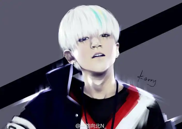 王俊凯# #tfboys王俊凯# #tfboys# 饭绘图 cr:一路向北n