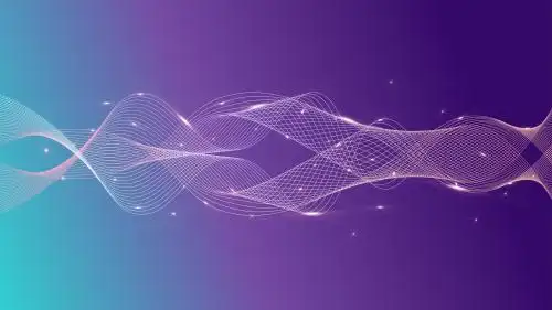 蓝色科技感海报背景