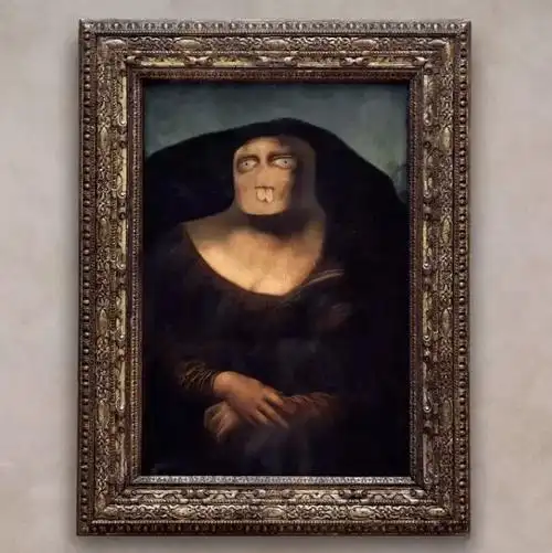 神ps!老爸把儿子的画作p成现实,看完我笑哭了_蒙娜丽莎