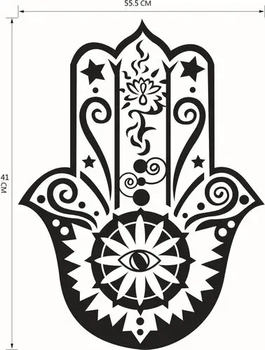 9382新款伊斯兰文化墙贴 宗教标志 客厅卧室装饰贴画 可移除防水