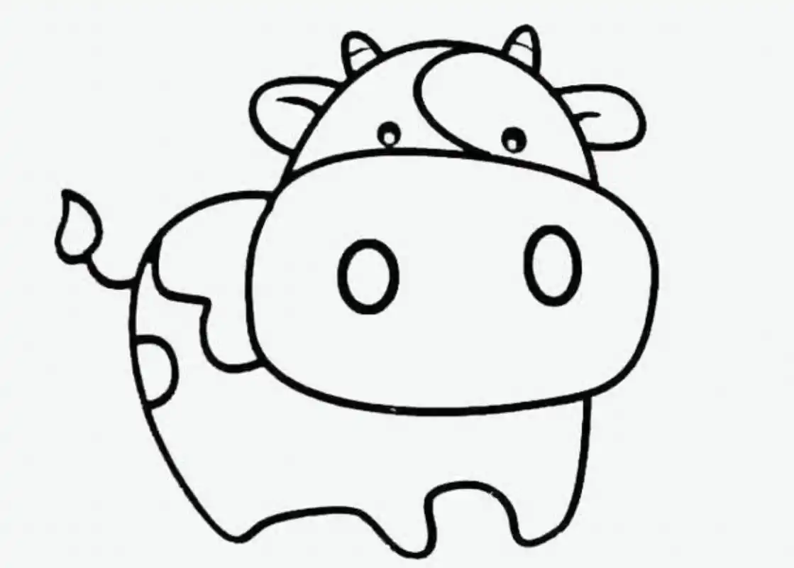 牛简笔画 祝大家牛气冲天,牛牛牛,@,@,@,@ #简笔画#