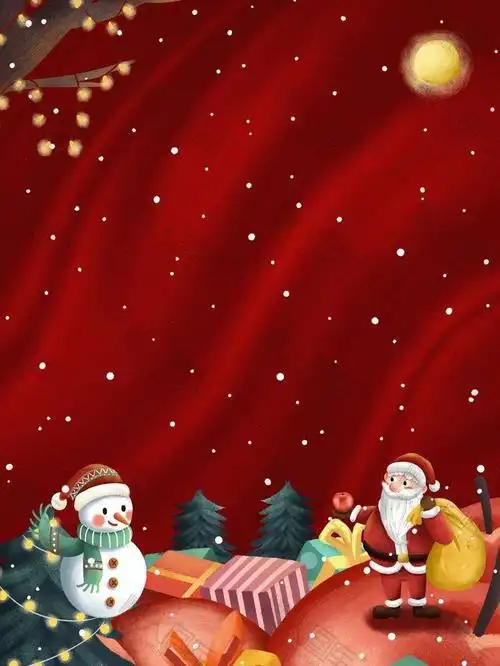 背景图片素材高清圣诞节平安夜圣诞树圣诞老人景影楼ps后期合成海报背
