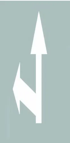 求图 向左变道标志