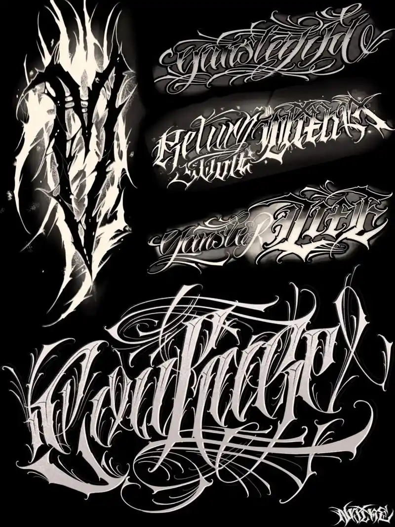 花体字手稿合集 最近画的一批 - 抖音