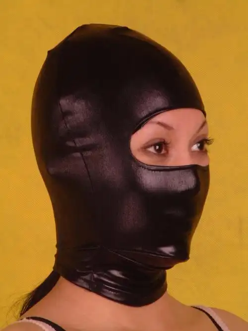 露嘴眼涂胶头套夫妻成人用品情趣用品黑帝厂家一件代发