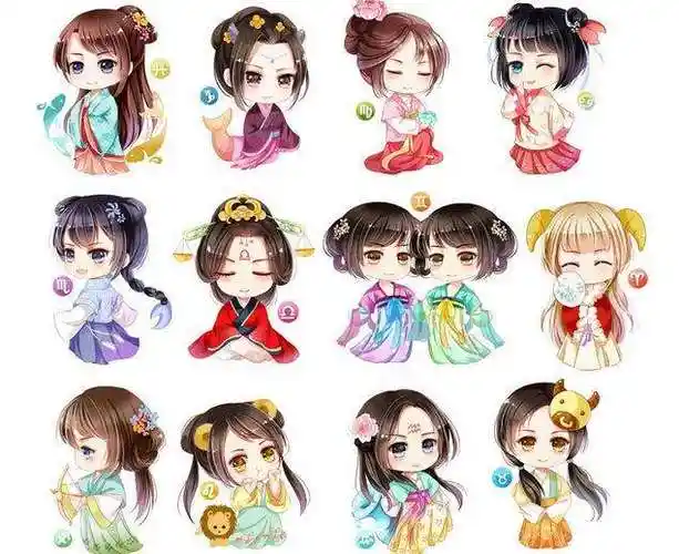 十二星座女生动漫头像 一套高清好看