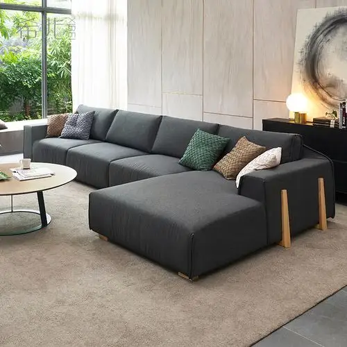 希北贵妃沙发客沙发直角加宽北欧拐角现代简约布艺沙发