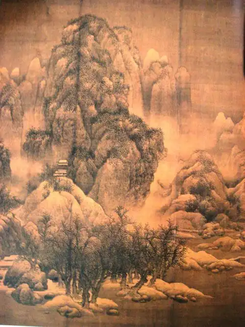 宋范宽雪景寒林图轴