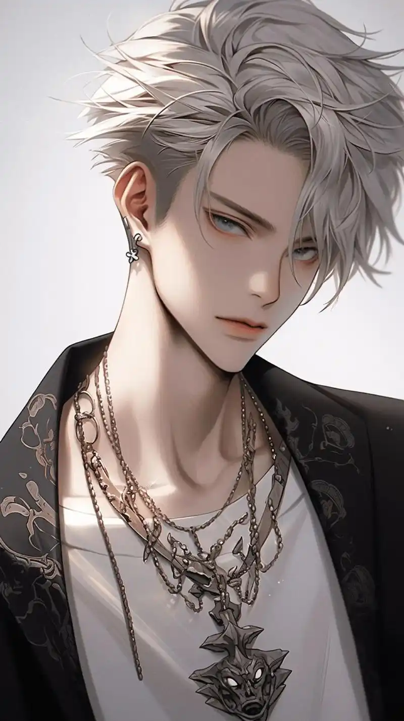 帅酷白发男头丨人物形象.忙有所值,闲有所趣.#优质头像 #动 - 抖音