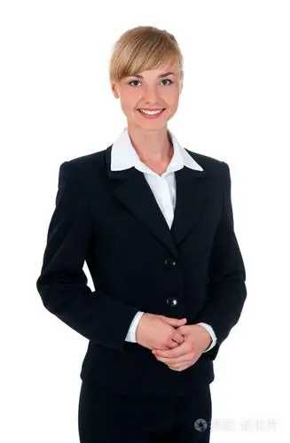 穿西装的年轻女人照片-正版商用图片1dgfzk-摄图新视界