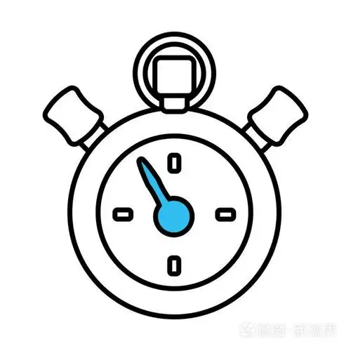 天文钟计数器孤立的图标