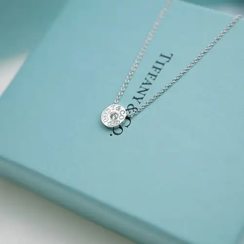 蒂芙尼 女士 tiffany 183703 系列 镶嵌圆形明亮式切割钻石项链 多