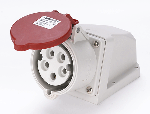 32a 5p 防水工业插头插座 防水插座 国标插座 英式明装插座