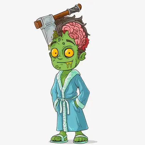 可怕恐怖的僵尸人物