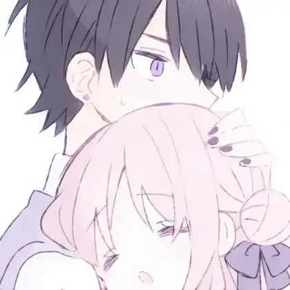 特别甜的情侣头像动漫