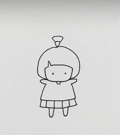 2022最新小女孩的简笔画 卡通小女孩的简笔画全身