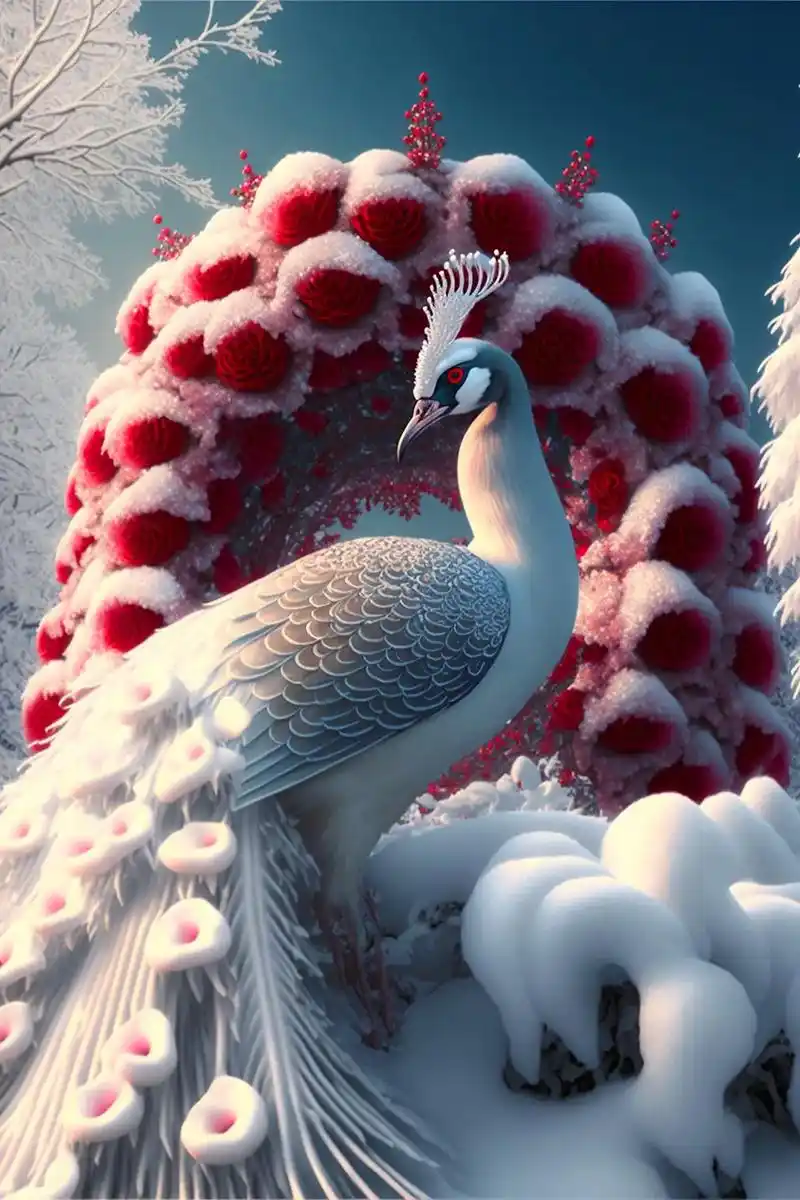 孔雀的寓意及象征是十分美好的,作为禽类之首,孔雀有着吉祥如意 - 抖