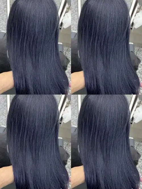 蓝黑色不用漂也可以染哟