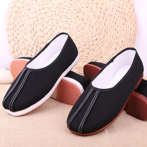 中国国风老北京布鞋男纯手工千层底洒中式复古功夫布鞋