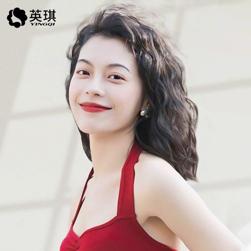 英琪假发短发羊毛卷港风复古时尚蓬松齐肩短卷发全真日常整顶假发