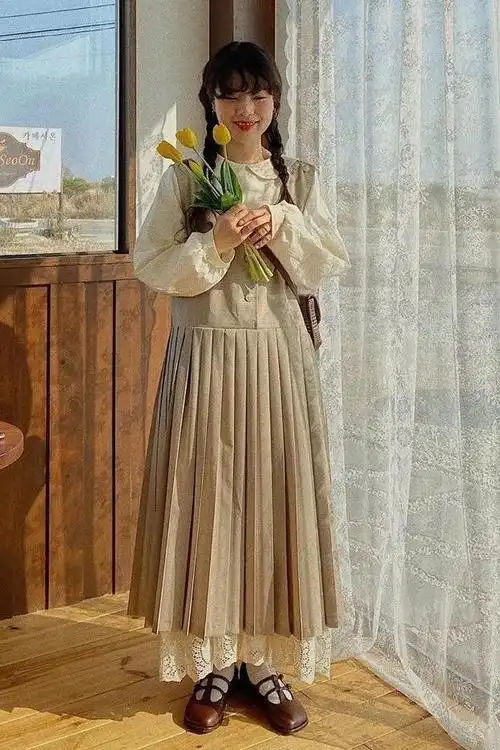 春夏文艺清新的森系风穿搭休闲舒适又减龄很适合小个子