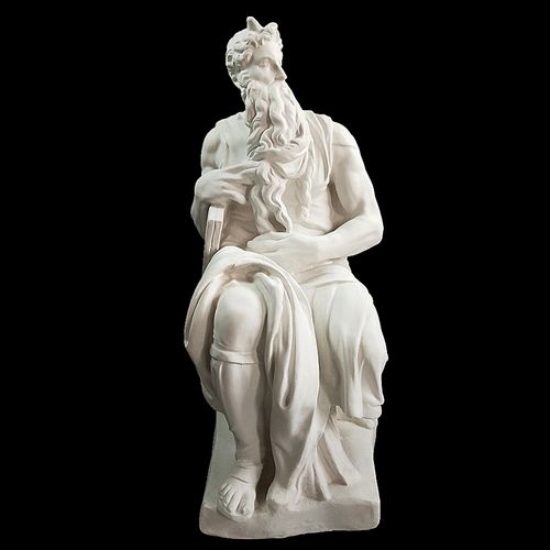 大摩西石膏像雕像雕塑装饰摆件素描石膏头像模型美术教具摄影道具