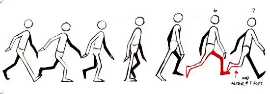 怎么用flash做一个走路的人