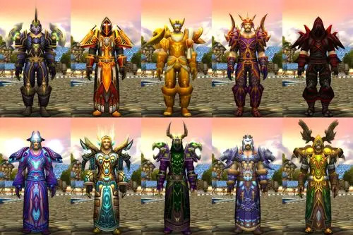 有图有真相wow历代t套装大全各位看看套装的风格变化人类男悲剧了补上