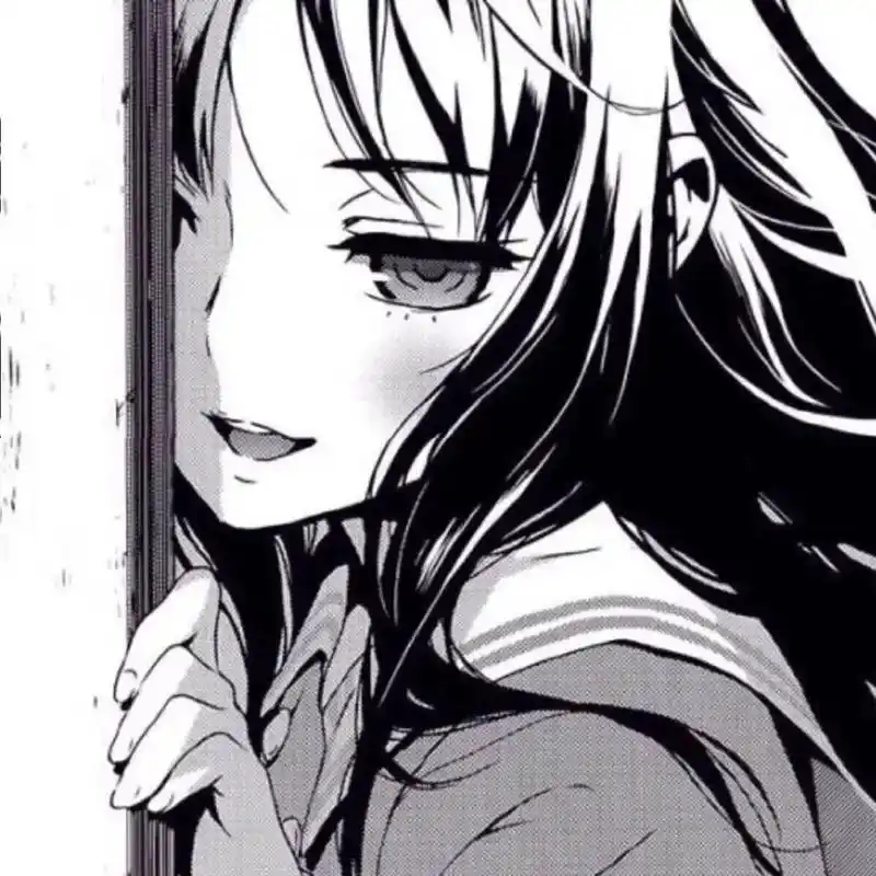 头像︱微丧黑白动漫女生头像