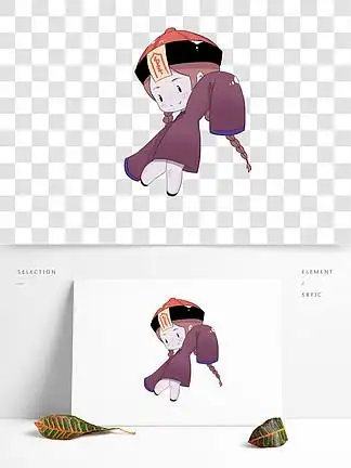 清朝僵尸素材免扣84875清朝如懿传狼牙棒矢量免抠图47563古装剧古人高