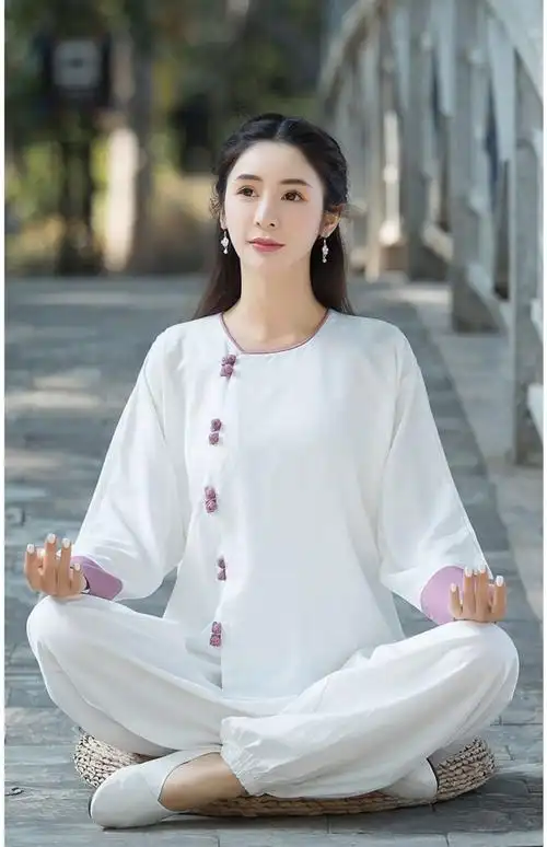 春秋女套装禅修服中国风佛系衣服打坐禅服女居士服中式禅意女装高端