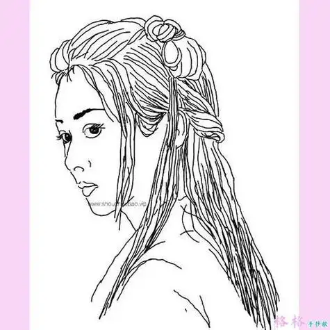 赵丽颖楚乔的简笔画