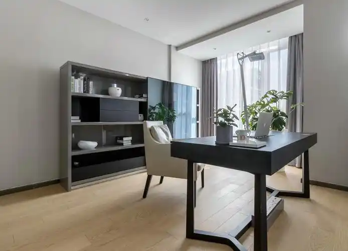 现代装修案例全国金茂悦三居室103平米装修效果图