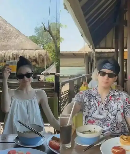 侯雯元钟楚曦官宣恋情出国旅游不忘健身晒自拍俊男美女很养眼