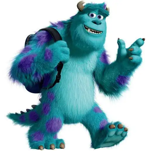 长毛怪苏利文简笔画