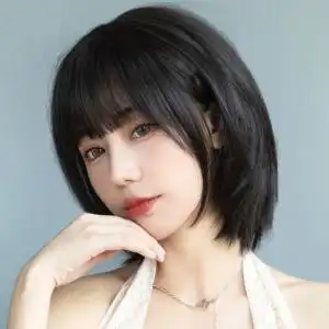 假发女时尚气质新款仿真自然减龄波波头甜美初恋感短发全头假发套