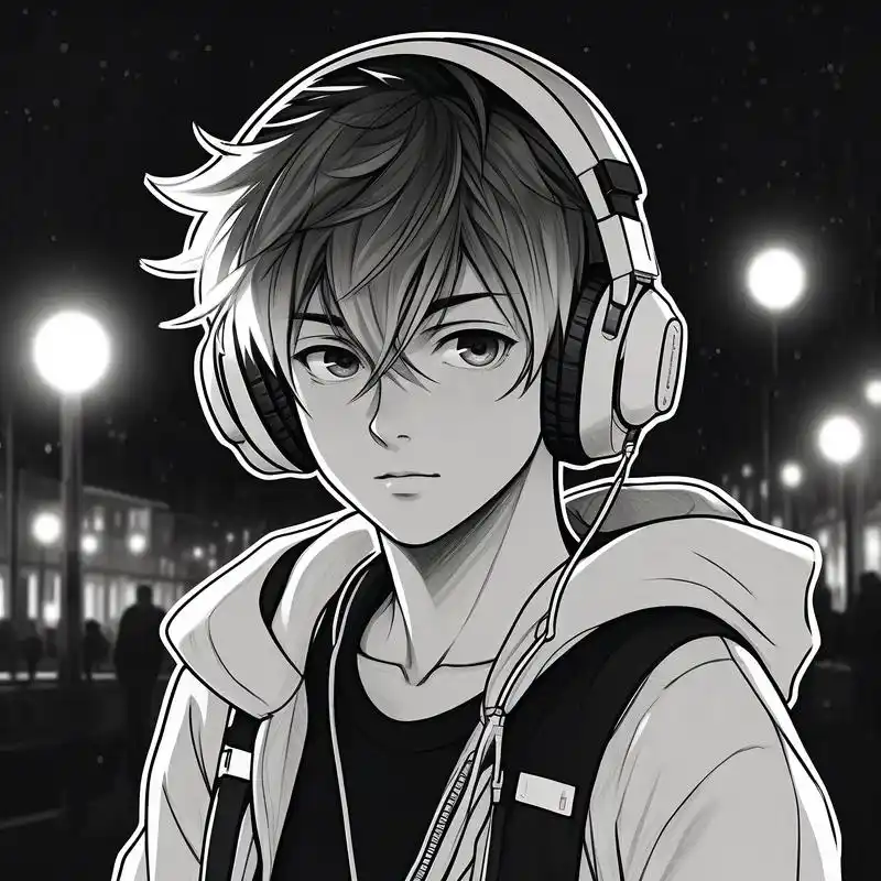 男生动漫黑白头像0869♂15谁不爱呢99