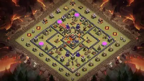 10本10本实用防三阵,部落冲突阵型分享,10本10本实