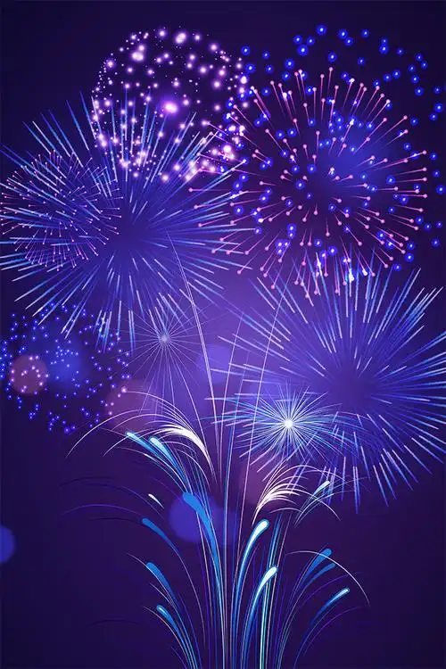 绚丽烟花背景图片