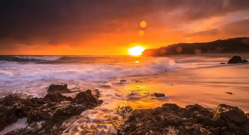 海上晚霞风景图片第6张