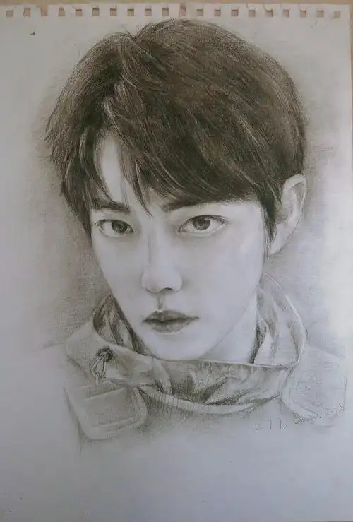 素描肖战 - 原创作品 - 站酷(zcool)