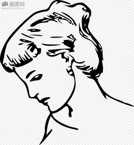 低头简笔画 人物低头简笔画