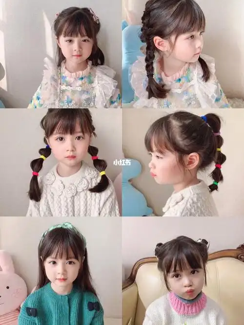 由于技术有限,所以给孩子每次扎的头发都是比较简单的,极简单快速,又
