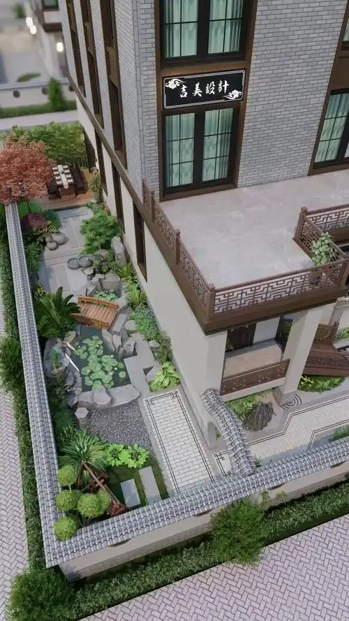 100平方l型中式庭院怎么设计,今天它来了-度小视