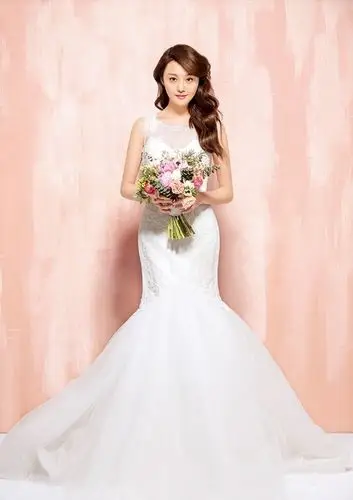 郑爽唯美婚纱大片 笑容明媚与爱同行