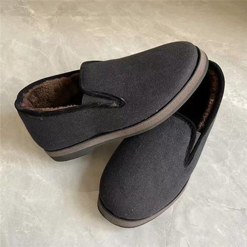 老北京布鞋冬季加绒保暖防滑老人鞋女棉鞋泡沫底妈妈鞋呢子面老式