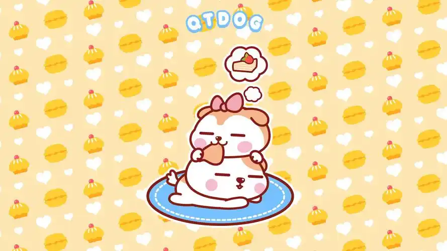 秋田君可爱卡通电脑桌面壁纸图片