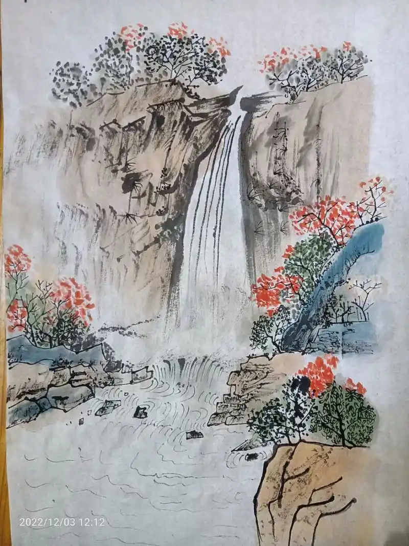 山水画#竹子#想画就画 - 抖音